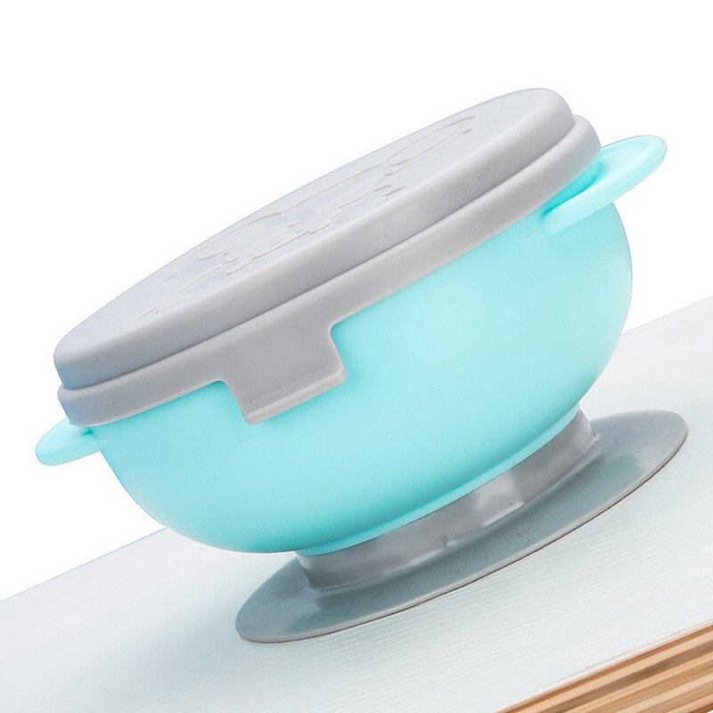 Ensemble de vaisselle en acier inoxydable, bol d&#39;alimentation pour bébés, enfants en bas âge, dessin animé Anti-chute, ensemble de nourriture thermique, bol cuillère Spork