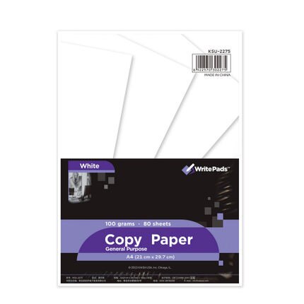 DIY Color paper A4 Origami paper 100 sheets Red Pink Green Blue 80G copy paper Office School Supplies Writing Pads: White