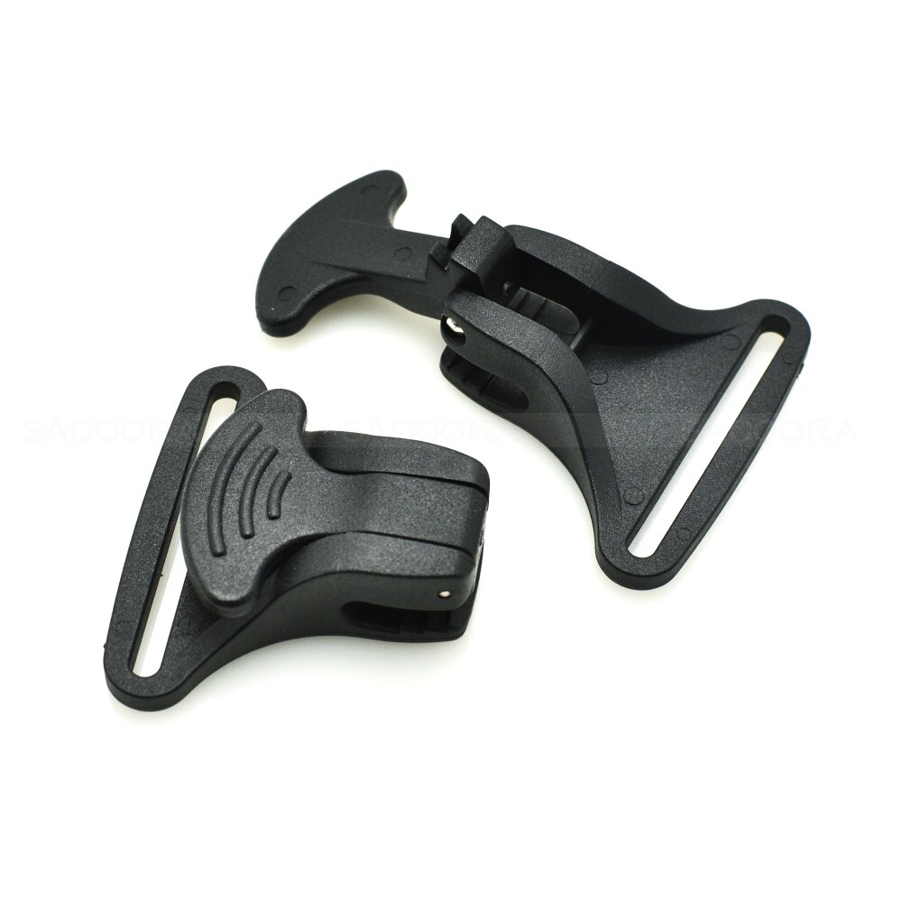 40mm Webbing Black Plastic Snap Hook Clip For Bag Backpack Accessories Outdoor sports bag accessories
