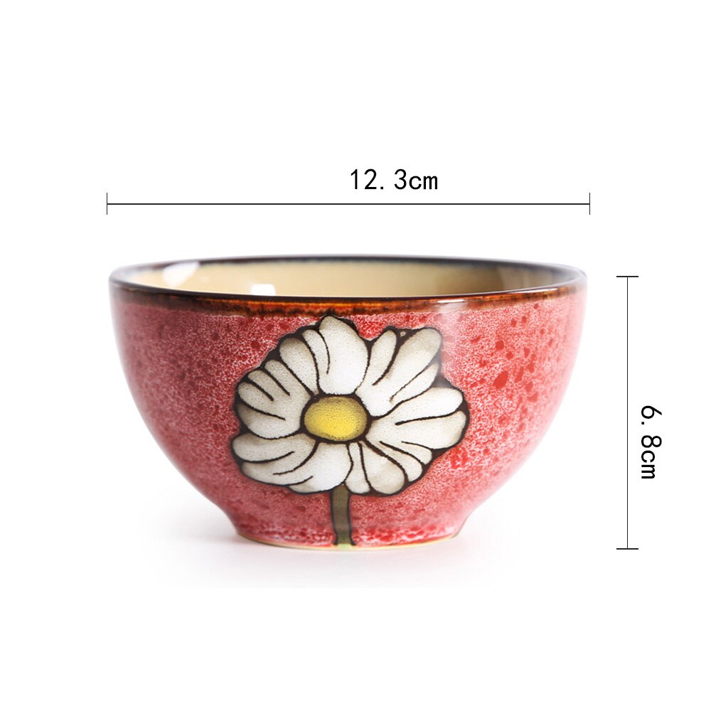 Ceramic Soup Basins Soup Bowl Fruit Salad Bowls with Lids Hotel Restaurant Tableware Snack Desserts Tray Cooking Plates: 5 inch 3