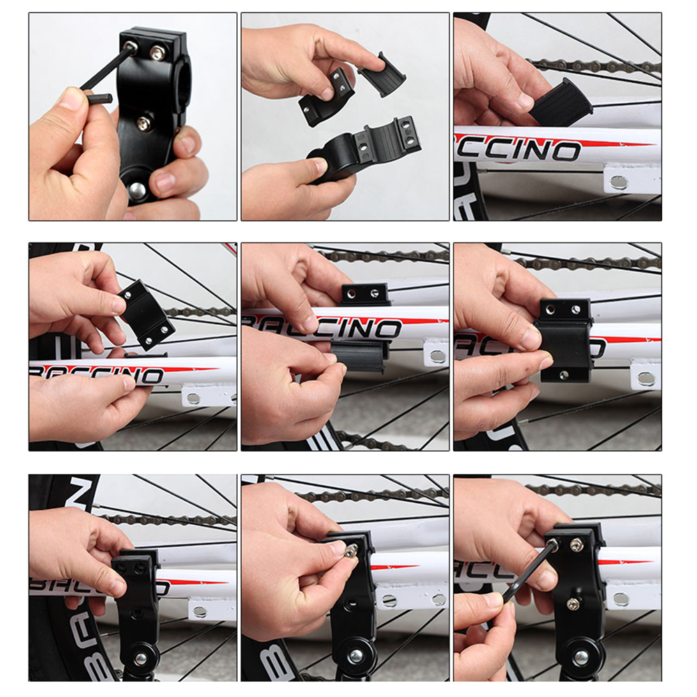 Fietsstandaard Racefietsstandaard Heavy Duty Verstelbare Mountainbike Fiets Cyclus Prop Side Parkeerrek aan de achterkant