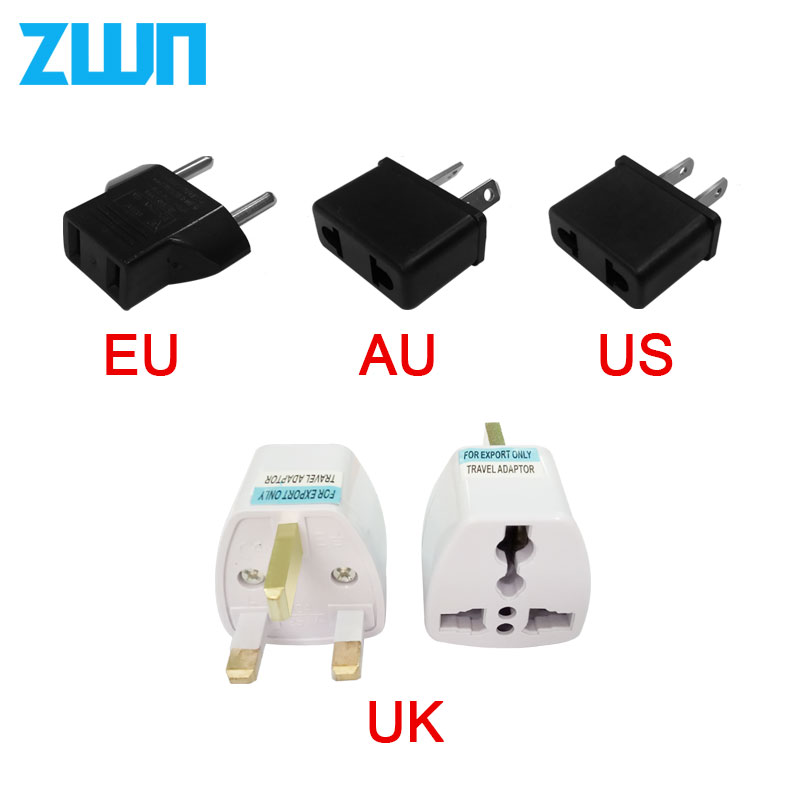 1 PC Universele US UK AU Om EU Plug USA Om Euro Europa Travel Wall AC Power Charger Outlet Adapter converter 2 Ronde Pin Socket