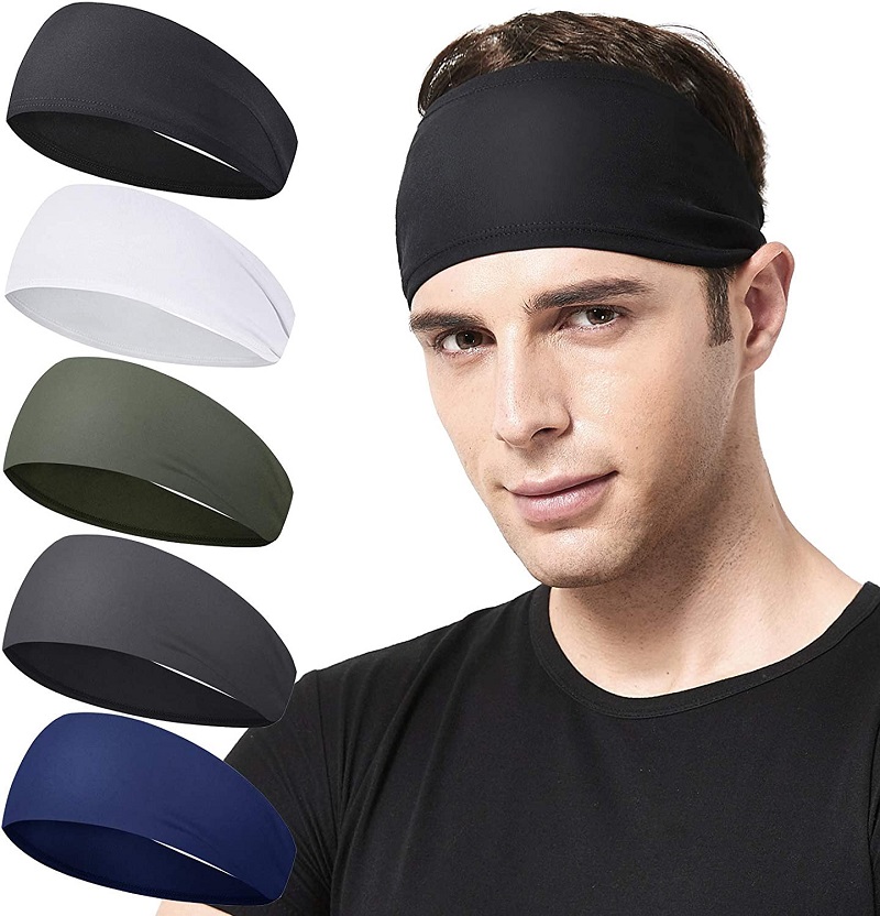 Diadema deportiva para correr, Fitness, banda elástica absorbente para el sudor, ciclismo, correr, tenis, Yoga, gimnasio, banda para la cabeza, vendaje para el cabello para hombres y mujeres