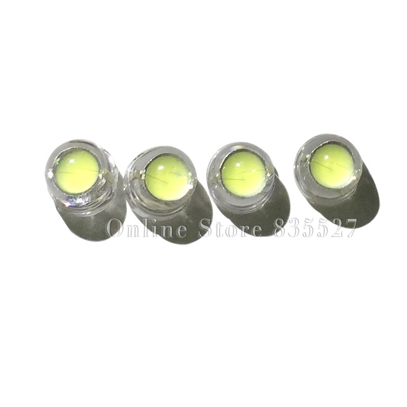 Lote de 20 unidades de abalorios para lámpara LED F5 de 5mm de color blanco, de 6 a 7LM, con chip de gran núcleo, diodos emisores de luz (LED) para DIY