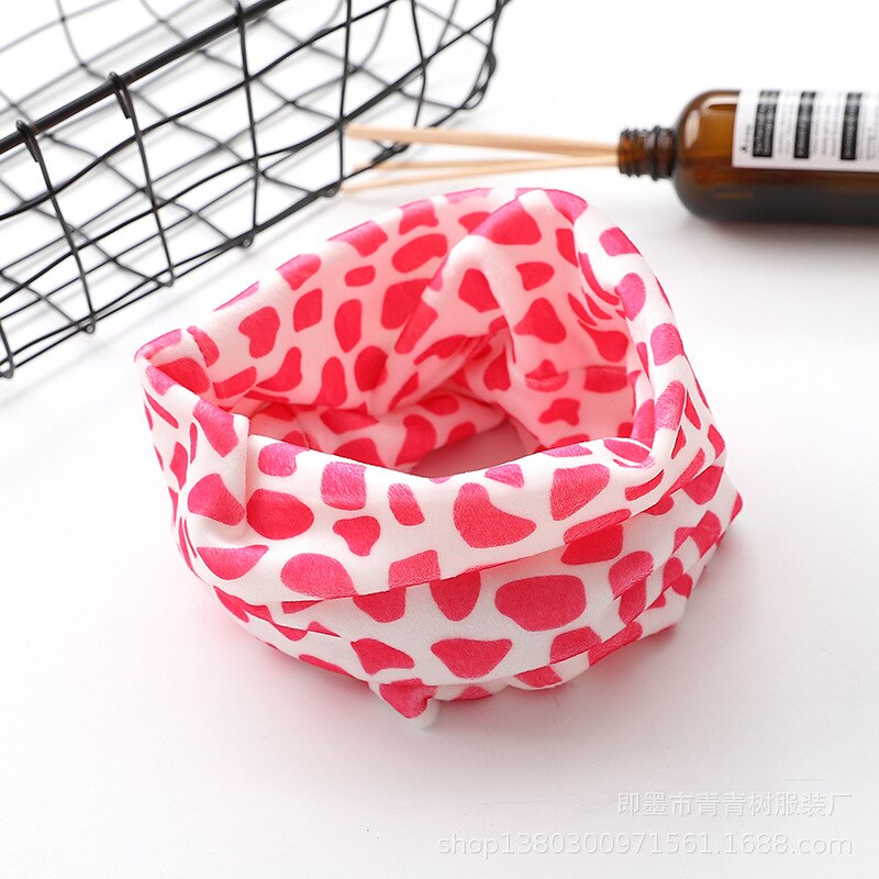 Euerdodo Kinderen Sjaal Kinderen Gezicht Cover Herfst Winter Baby Sjaal Katoen Jongens Meisjes Baby Sjaals Baby Kleding Accessoires: rose red dots