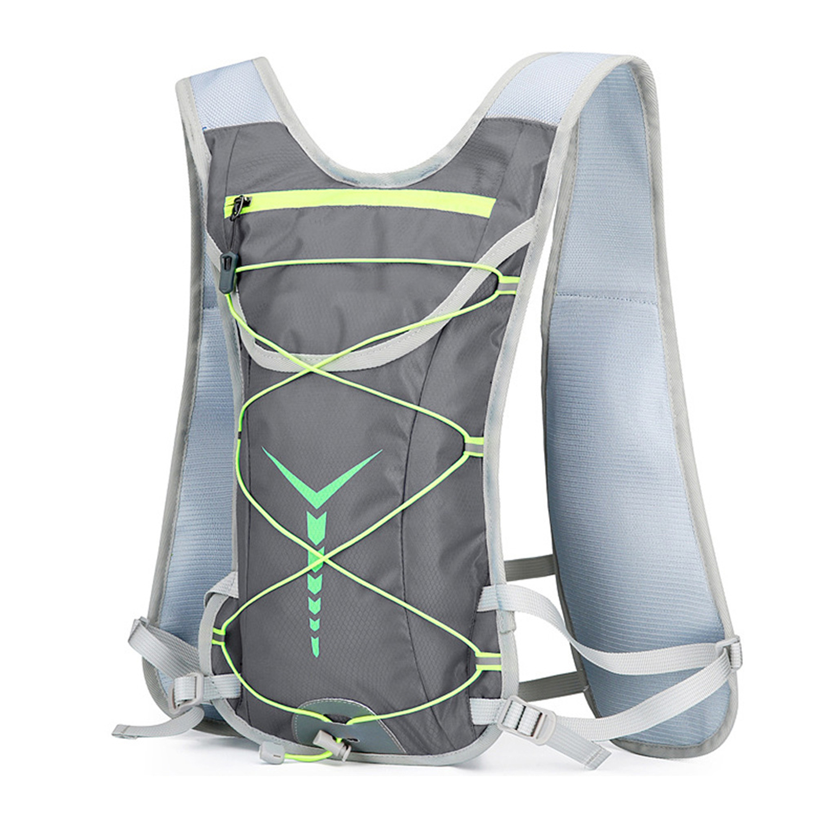 Wandeldagrugzak Waterzakrugzak Nylon drinkrugzak Waterrugzak met 2L drinkzak voor fietsen Hardlopen Fietsen
