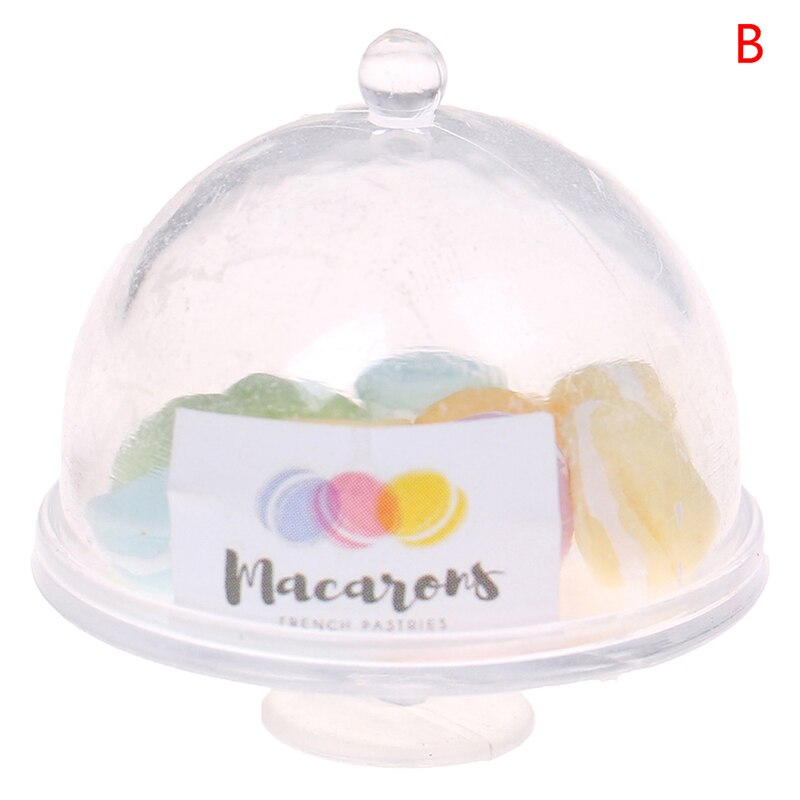 1 stücke Nette Mini 1/12 Skala Miniatur Puppenhaus Macaron vorgeben abspielen Küche Puppe Lebensmittel Nachtisch Zubehör Spielzeug: Schwarz