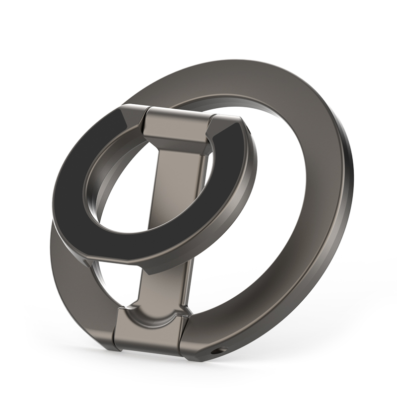Soporte magnético de doble cara para teléfono MagSafe, soporte plegable portátil para teléfonos móviles, accesorios para teléfono, soporte de agarre Tok: Zafiro