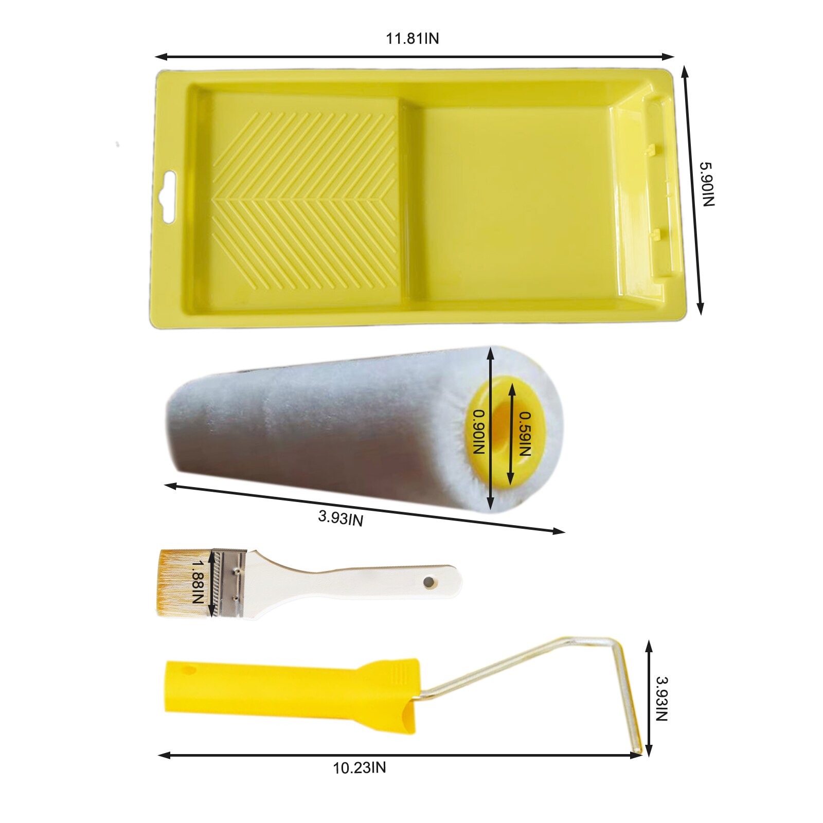 Multifunction Paint Roller Brush Set DIY Household Paint Runner Pro Painting Brush Clean-Cut Paint Edger For Wall Decoration