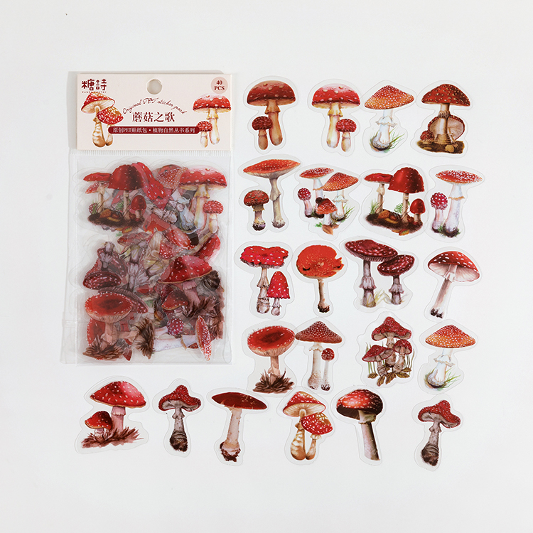 Colección de plantas naturales, pegatinas decorativas de PVC de hojas verdes, etiqueta para álbum de recortes, diario, papelería, álbum, taza para teléfono, planificador diario: Gris claro