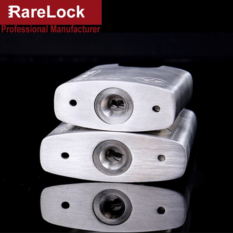 304 Stainless Steel Padlock Waterproof 4 Keys Lock 40-60mm for Outdoor Cabinet Gate Door Boat Hardware Rarelock MS426 a