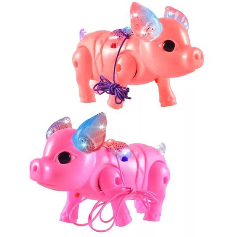 Cute Electric Music Walking Pig Toys Led Light Glow Electronic Pets Lantern Toy Children Kids Baby Girl Boy Educational Toys