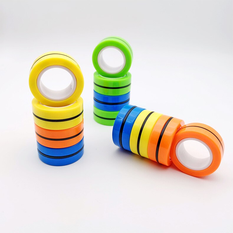 Magnetic Rings Anti-stress toy ring Stress Relief Ring toy For Autism ADHD Anxiety stress Relief Focus fidget finger ring