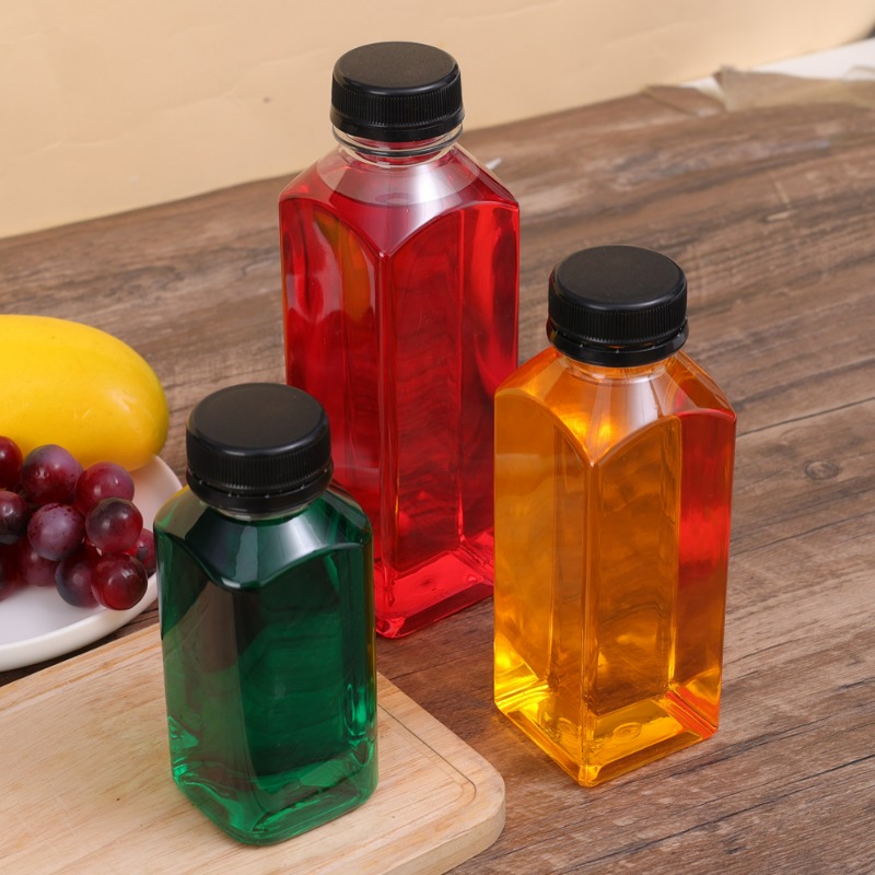 150/500ml tomme plastik drikkebeholdere med sorte skruelåg, genanvendelige til køkkenkøleskab, spiritus, mad, sovs, emballage