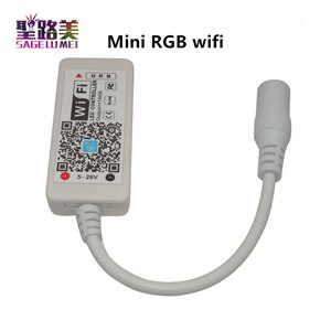 Magic Home DC5V 12V 24V Bluetooth controlador WiFi inalámbrico, RGB/RGBW IR RF LED Controller para 5050 WS2811 WS2812B Pixel led strip: Mini RGB wifi