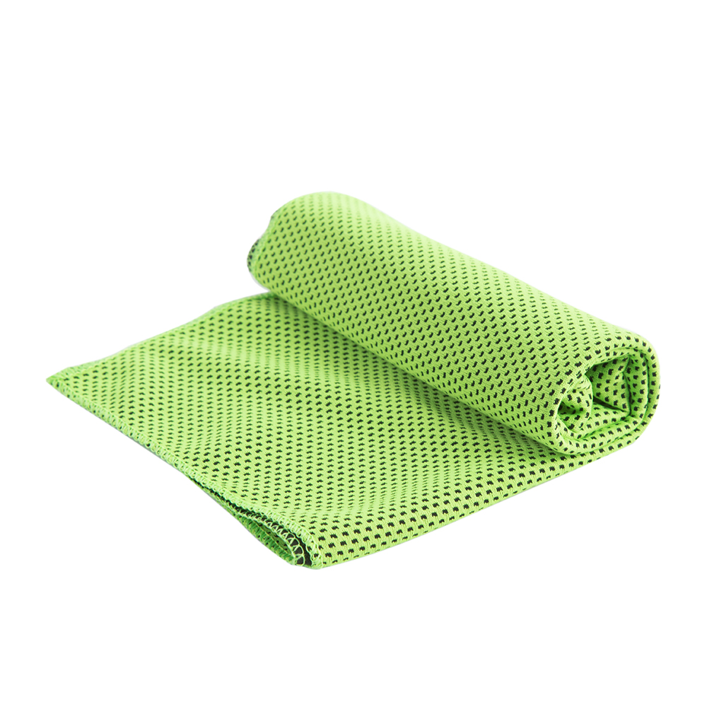 Portable Reusable Heat Relief Instant Cooling Cold Chill Sports Cozy Towel Running Biking Jogging Gym Grey Cozy Towel: Green