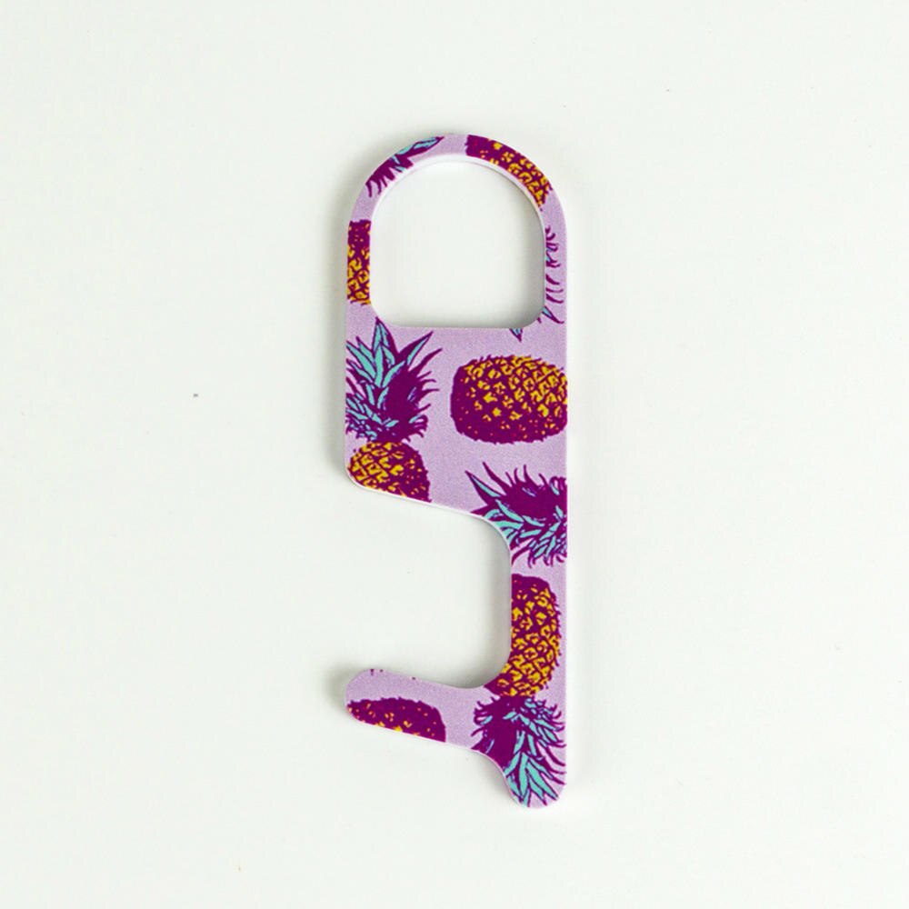 1PC EDC Door Opener Safety Portable Contactless Key Chain Public Press Elevator Button Hygiene Hand Door Handle Tool: 14