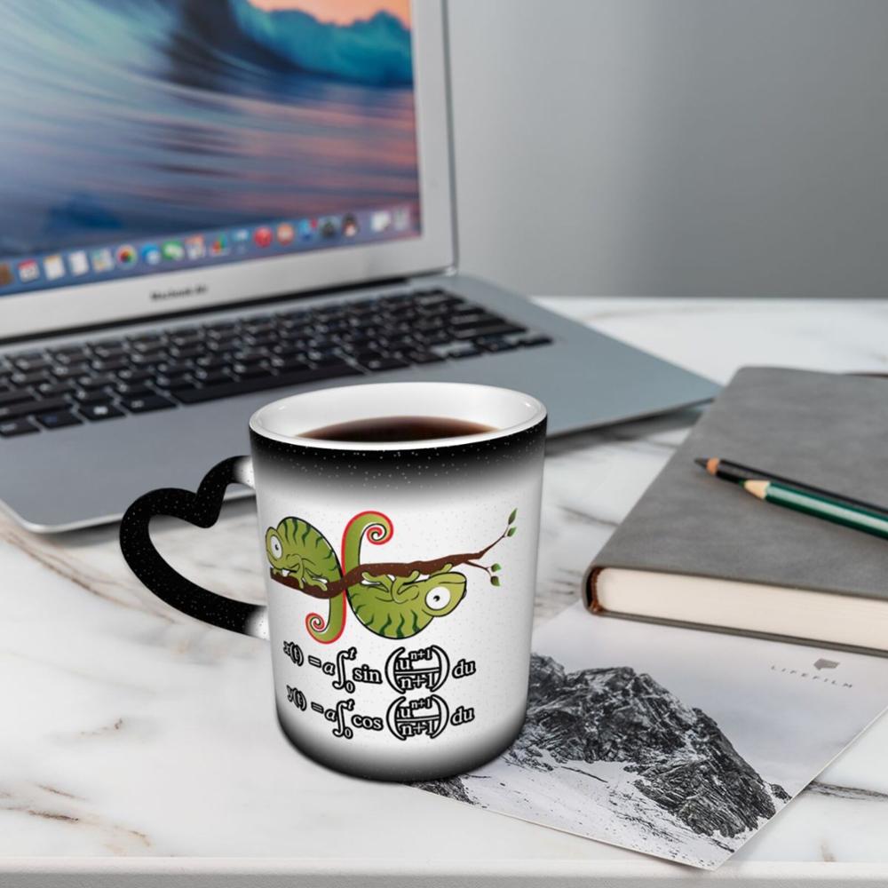 Formule mathématique Euler spirale blanc café K tasses tasses en verre tazas ensemble jetable solo support beignet termico noir rose