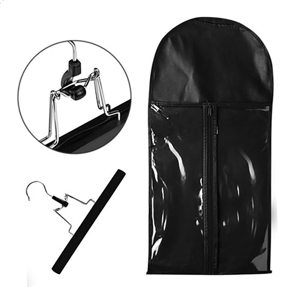 Bolsa de peluca bolsa de almacenamiento Portátil Bolsa de aislamiento extensiones de cabello pelucas funda protectora a prueba de polvo