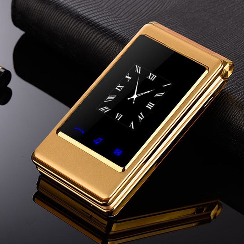 Teléfono Móvil para personas mayores pantalla táctil de 3,0 pulgadas, teléfono móvil con tapa, pantalla Dual, Tarjeta SIM Dual, esfera de velocidad, Bluetooth 2,0, tecla grande
