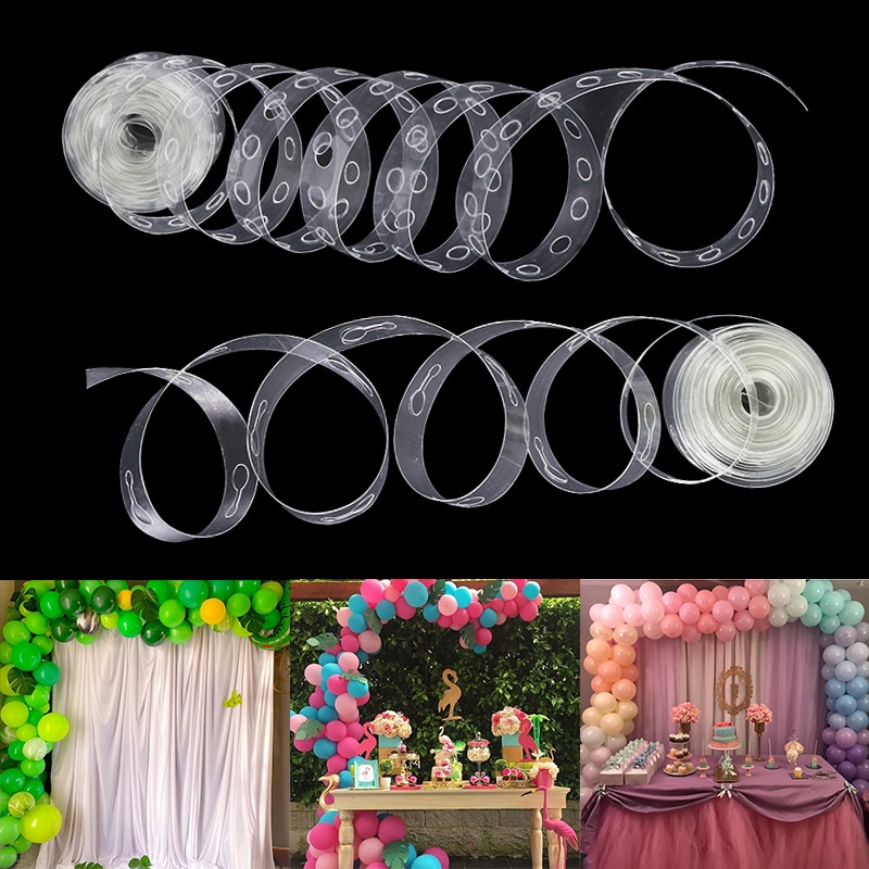 5m pvc rubberen ballonnen kettingklemmen ballonnen boog achtergrond decoratie bruiloft verjaardag feestdecoraties kinderen babyshower ballon bollen