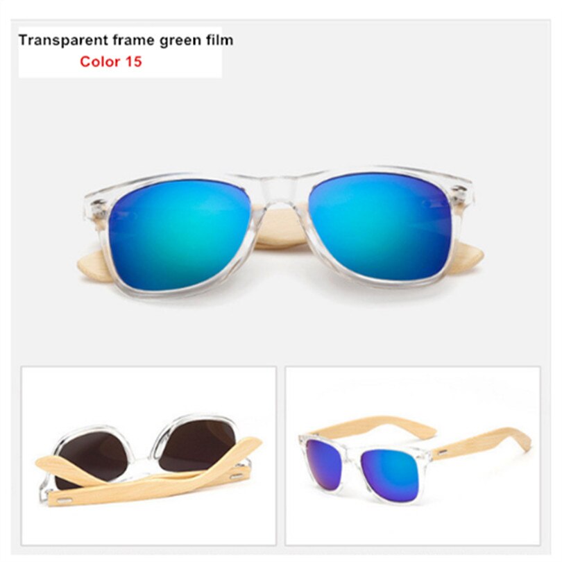 Gafas de sol de bambú para hombre y mujer, gafas de sol Vintage, patilla de madera, gafas de de , gafas de sol de , para hombre y mujer