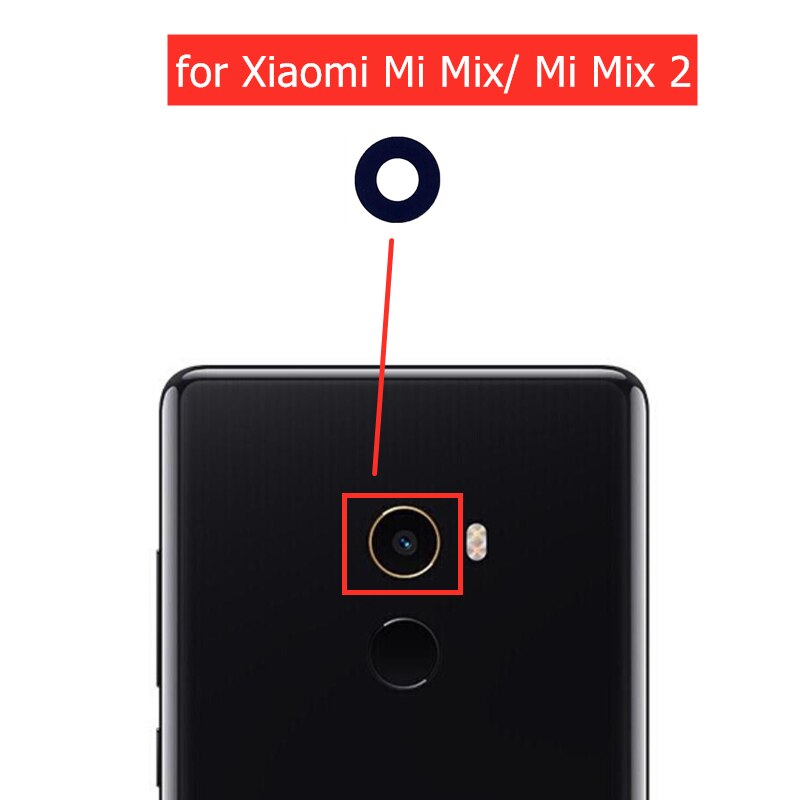 2 Pcs Voor Xiao Mi Mi Mi X/Voor Xiao Mi Mi Mi X 2 Terug Camera Glazen Lens achteruitrijcamera Glas Met 3M Lijm Vervanging Reparatie Onderdelen