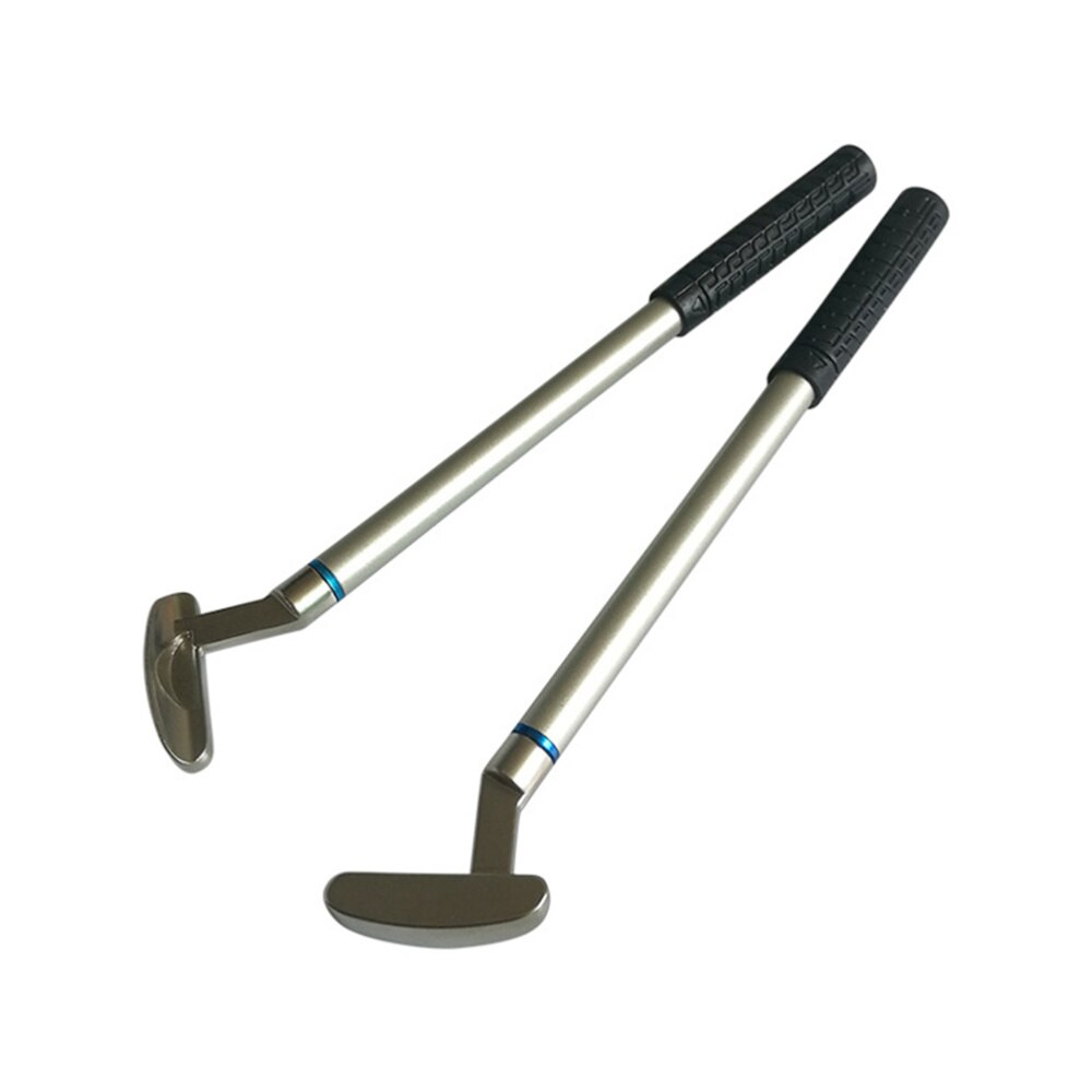 6 Pcs Desktop Mini Club Pen Metal Club Kit Decorative Pen Table Game Props Desk Stationery Ballpoint with Core (Black, Blue Core