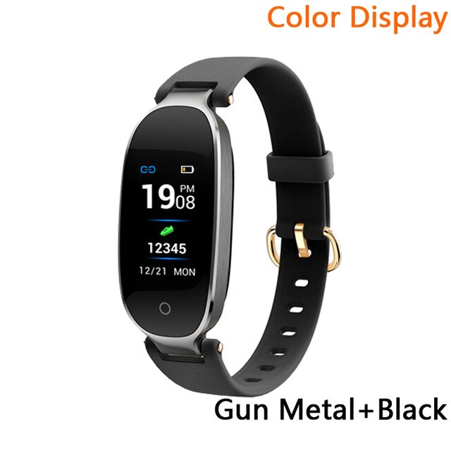 B79 Female Smart Bracelet Fitness Tracker PPG ECG Blood Pressure Double Heart Rate Sleep Monitoring Call Reminder PK S3 S3pro: S3Pro Black