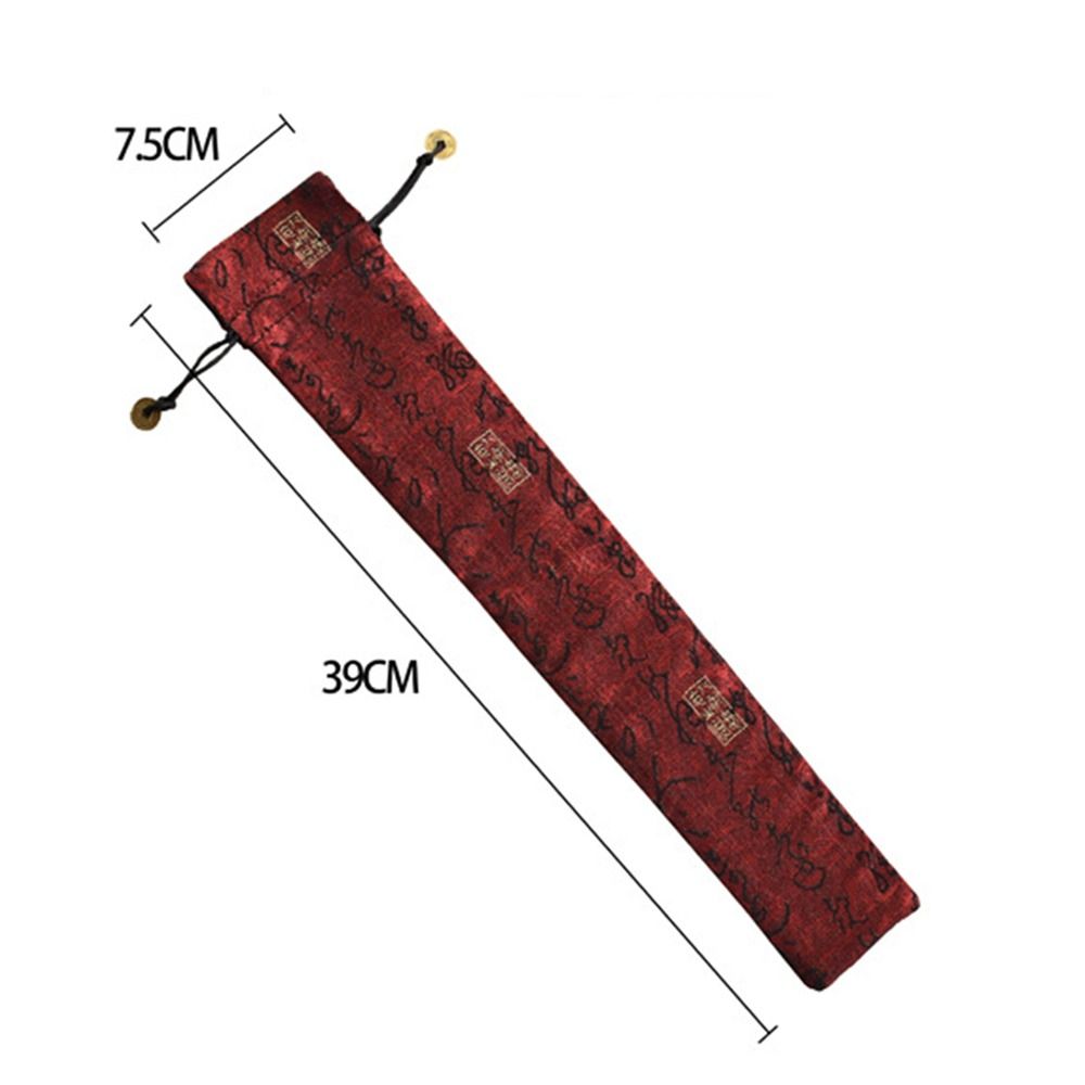 Retro Elegante Opvouwbare Handfantashouder Stofdichte Beschermhoes Hoes Bruiloftsfeest Festival Opvouwbare Ventilatortas