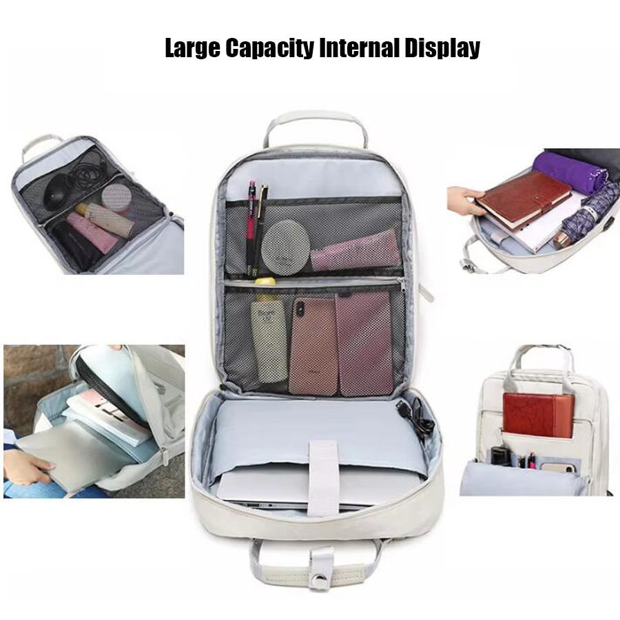 15.6 Inch Laptop Backpack For Women, USB Charging Port Business Backpack For Wrok Travel , College Bag For Men Women