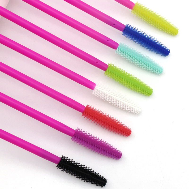 50 Stuks Siliconen Wimper Borstel Mascara Wands Applicator Wenkbrauw Kam Staaf Spoolies Borstels Lash Extension Supplies Makeup Tools