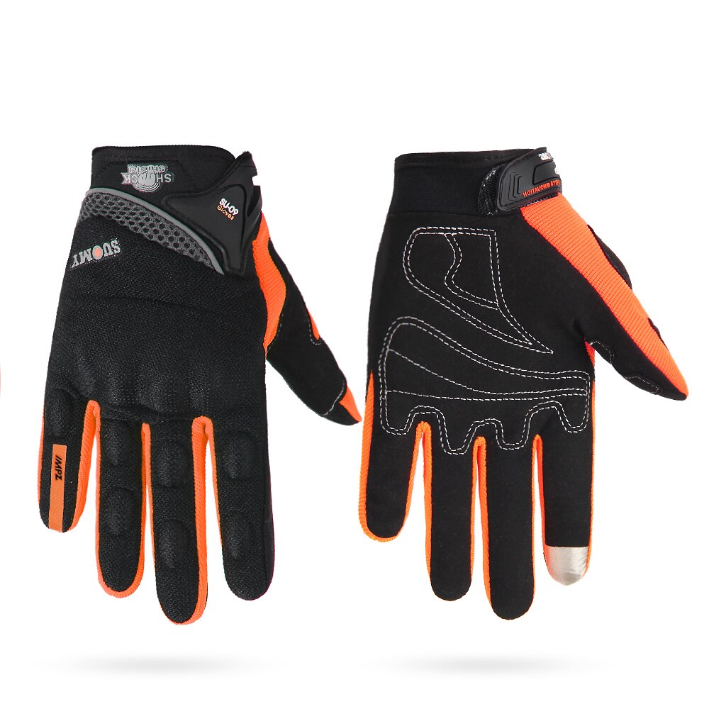 Waterdichte handschoenen voor wielrennen, heren, dames, winddichte winter fiets handschoenen, touchscreen vingers, motor fiets handschoenen: Su -09 sinaasappel / Xl