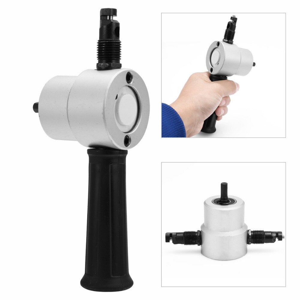 Sheet Metal Cutting Nibble Metal Cutting Double Head Nibbler Blade Saw Cutter Tool Drill Accessory Metal Cutting Machine