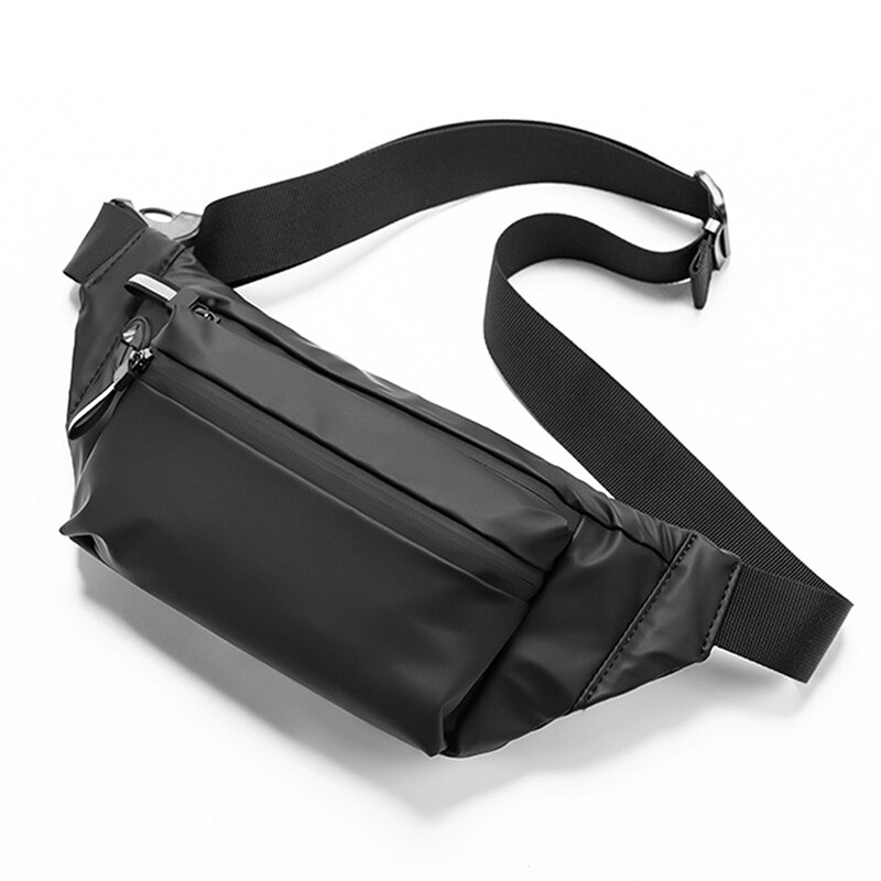 Waterproof Man Waist Bag Chest Pack Outdoor Fitness Crossbody Bag Casual Travel Male Bum Belt Bag Bolsos 2022: black