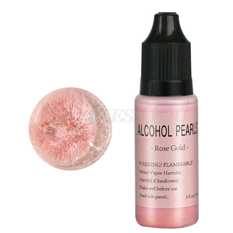 Resina de pigmento de Alcohol metálico, pintura concentrada a base de Alcohol, resina epoxi, colorante, artesanía de fundición de resina, 15ml: RK