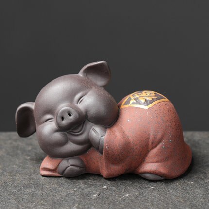Tea pets ceramic lucky pig ornaments tea art tea play tea set accessories: C