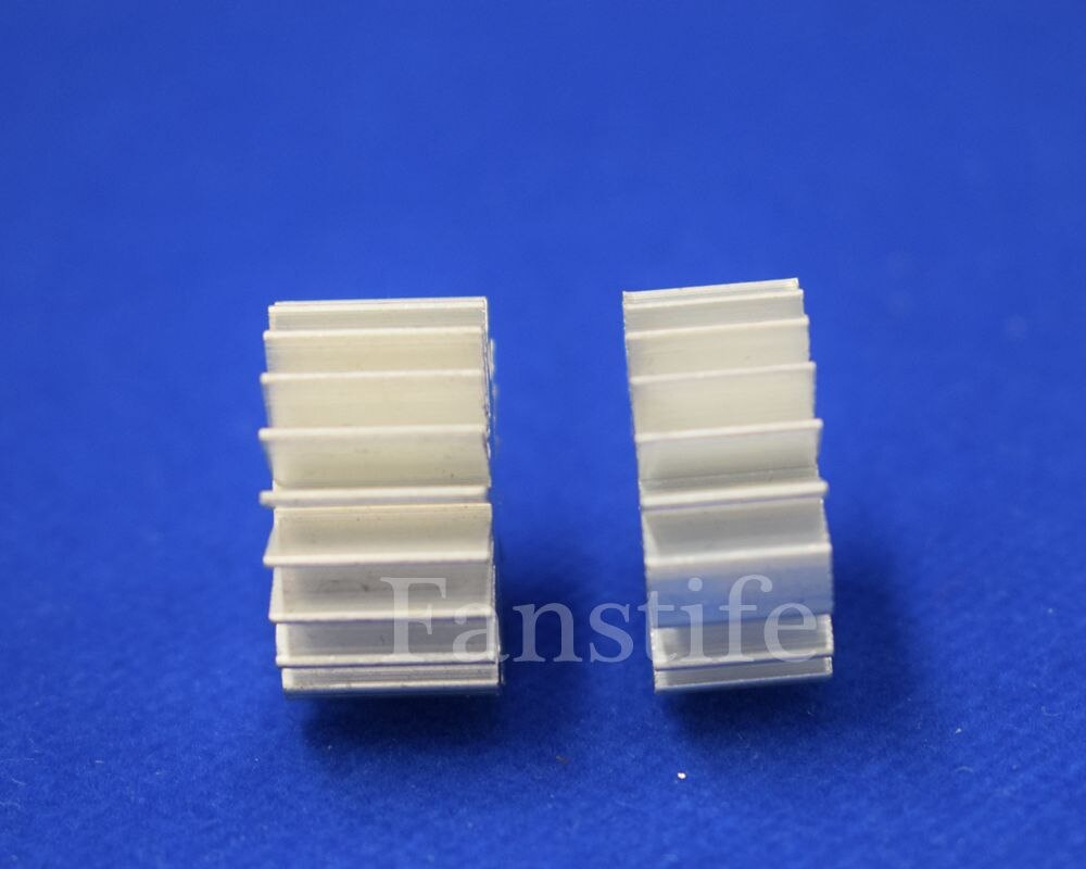 23mm høyde -10mm 1w høy effekt ledet radiator aluminium kjøleribbe stjerne