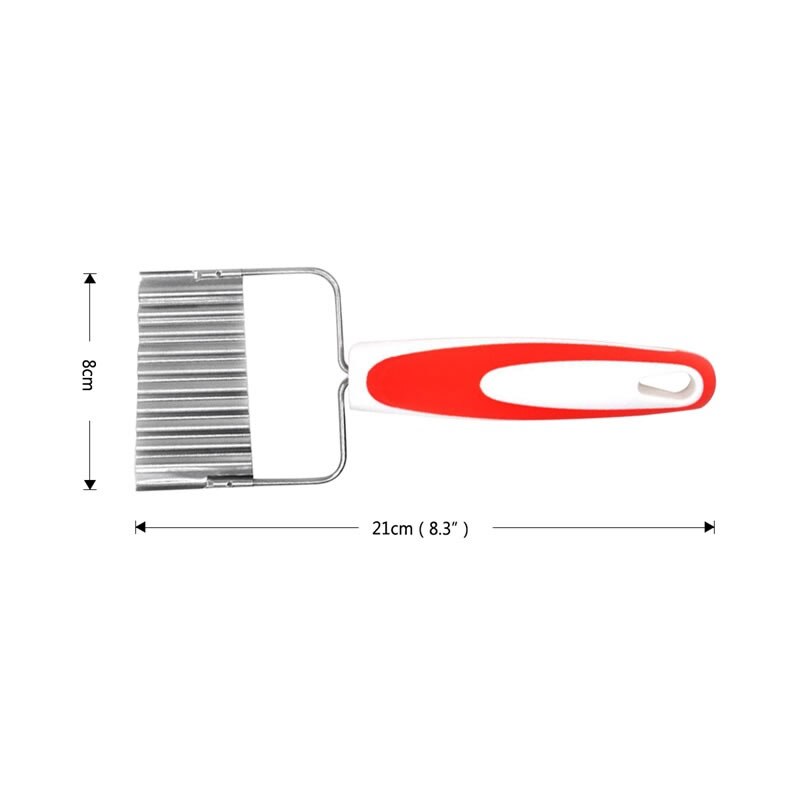 Stainless Steel Potato Slicer French Fry Fries Cutter Wavy Carrot Cutting Chopper Fruit Vegetable Slicing Grater Kitchen Tools