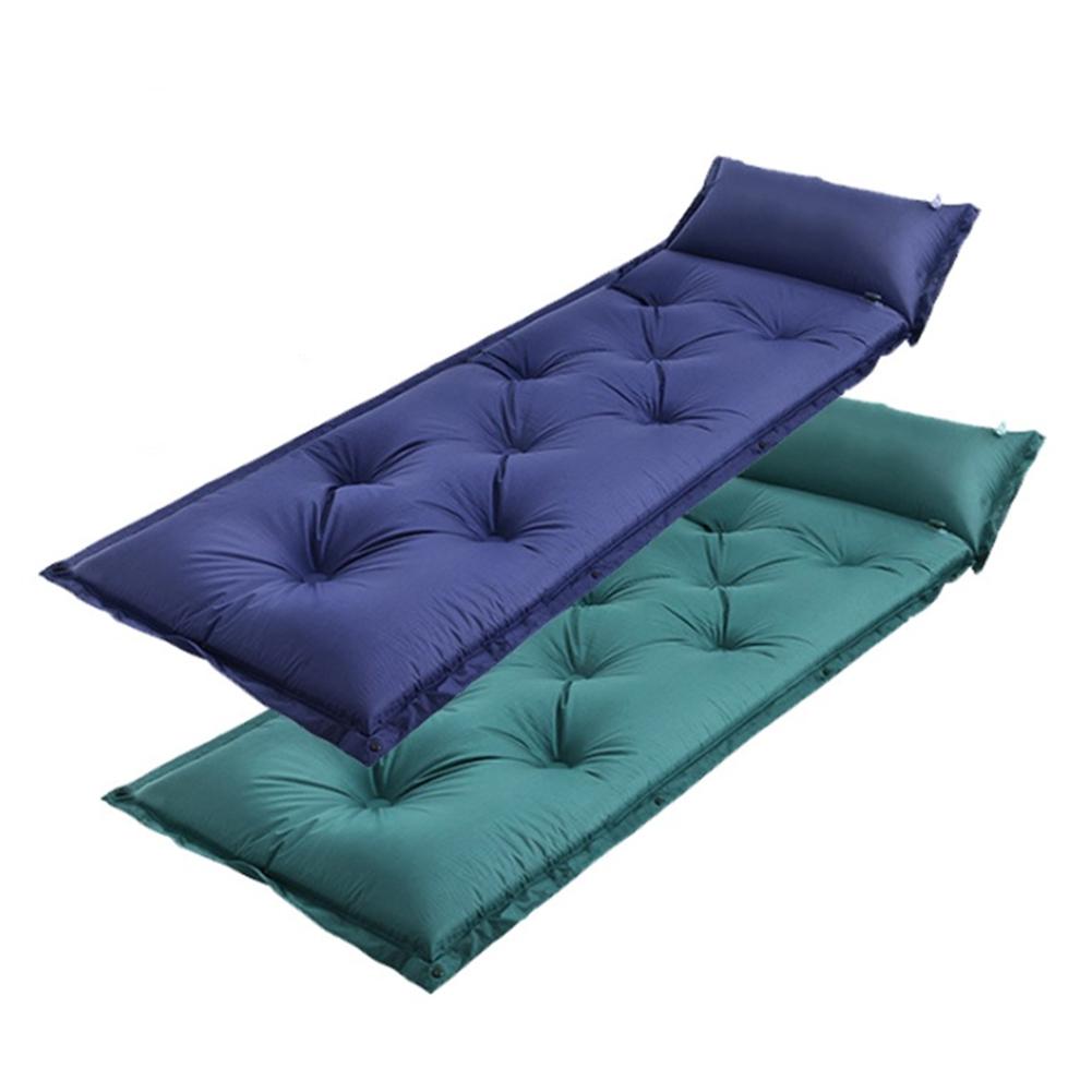 Outdoor zelfopblazende Camping Mat vochtbestendige Pad PVC Automatische Opblaasbare Splicing Kussen Tent Mat Vouw-staat tent Pad