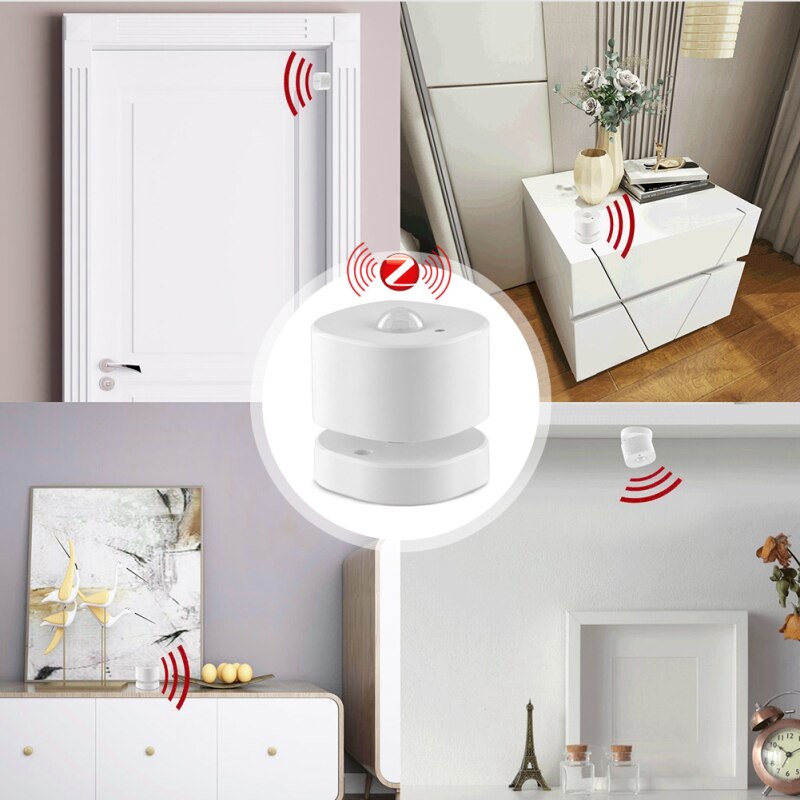 Tuya ZigBee Human Sensor Detector PIR Motion Sensor Smart Home Tuya App Control Smart Body Movement Sensing Detector
