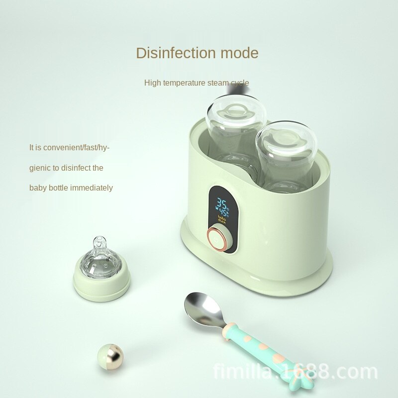 baby bottle warmer 24hrs two-in-one intelligent automatic sterilizer constant temperature milk adjustable green