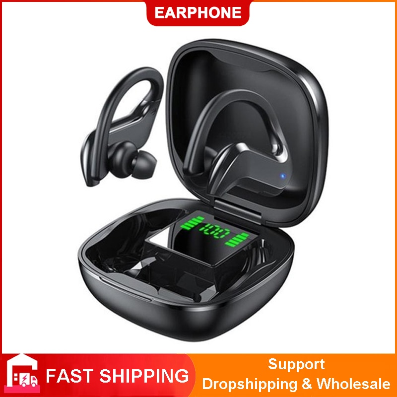 Auriculares inalámbricos MD03 con TWS, cascos por Bluetooth con pantalla LED y micrófono, estéreo, a prueba de agua, con cancelación de ruido