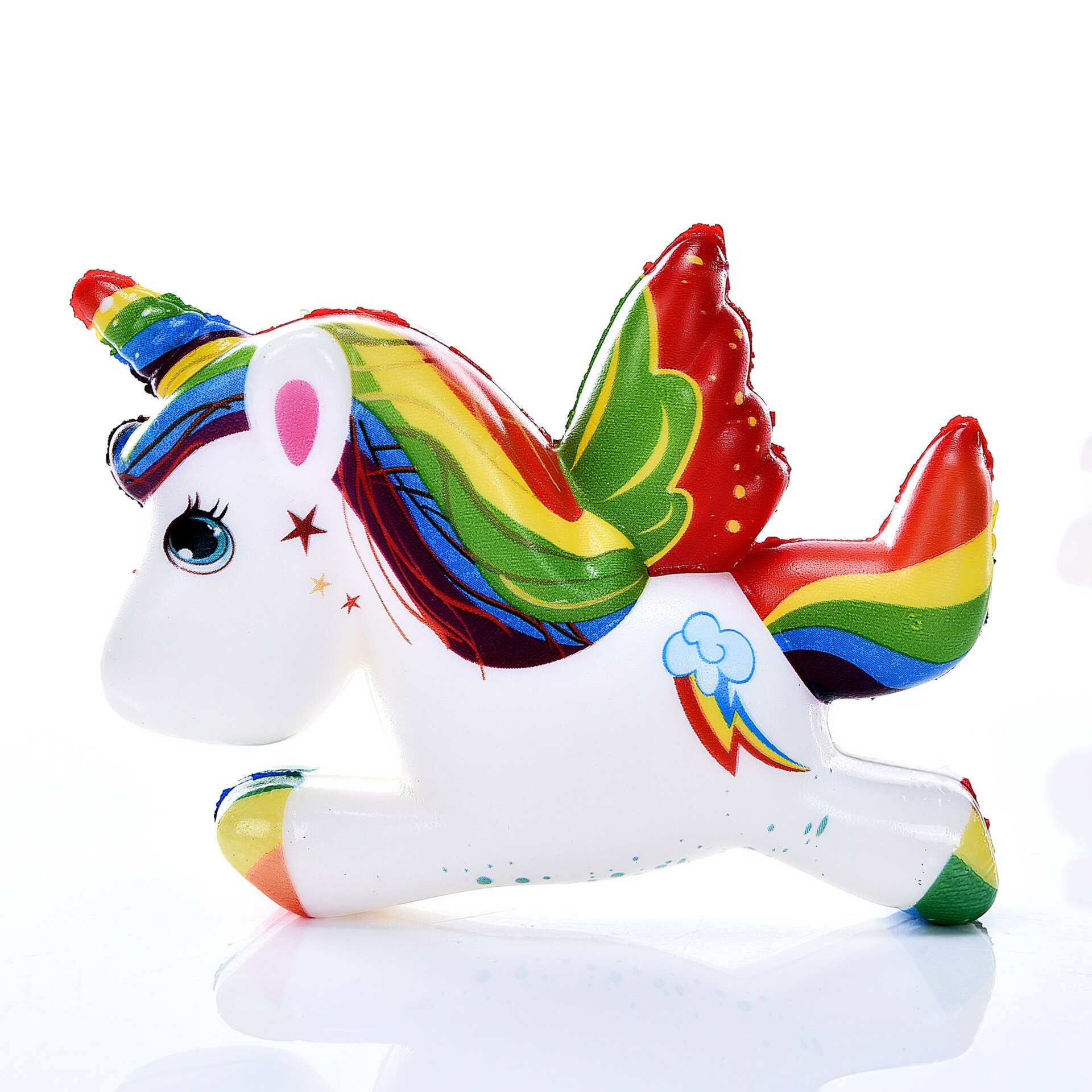 Unicorn Squishies Slow Rising Jumbo Kid Toys Animal Squishy Slow Rising Phone Straps Sweet Scented Bread Cake Toy: Unicorn 11cm 3