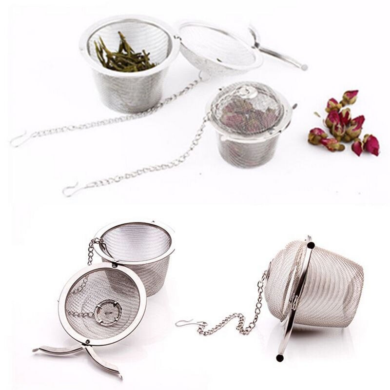 Bola de bloqueo de infusor colador de té de acero inoxidable té y especias utensilios de cocina para bolas de hierbas