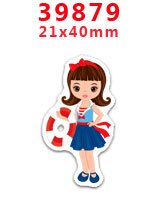Bricolage artisanat fournitures fée la petite fille impression dos plat résines planaires 30 pièces. PR-39829-39918: PR-39879