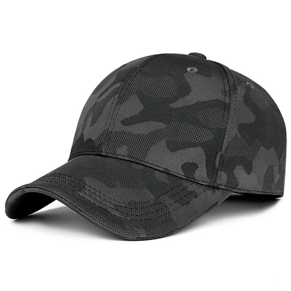 Camouflage efterår vinter baseball kasket mænd kvinder snapback hat afslappet kasketter til mænd camo trucker cap: Grå