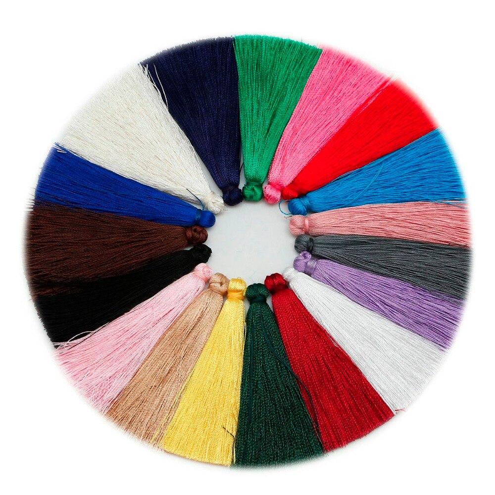 65mm Reiche Farbe Chinesische Handgemachte Kalender Vorhang Quaste Fransen links Makramee Anhänger DIY Schmuck Zubehör Machen 10 Stck