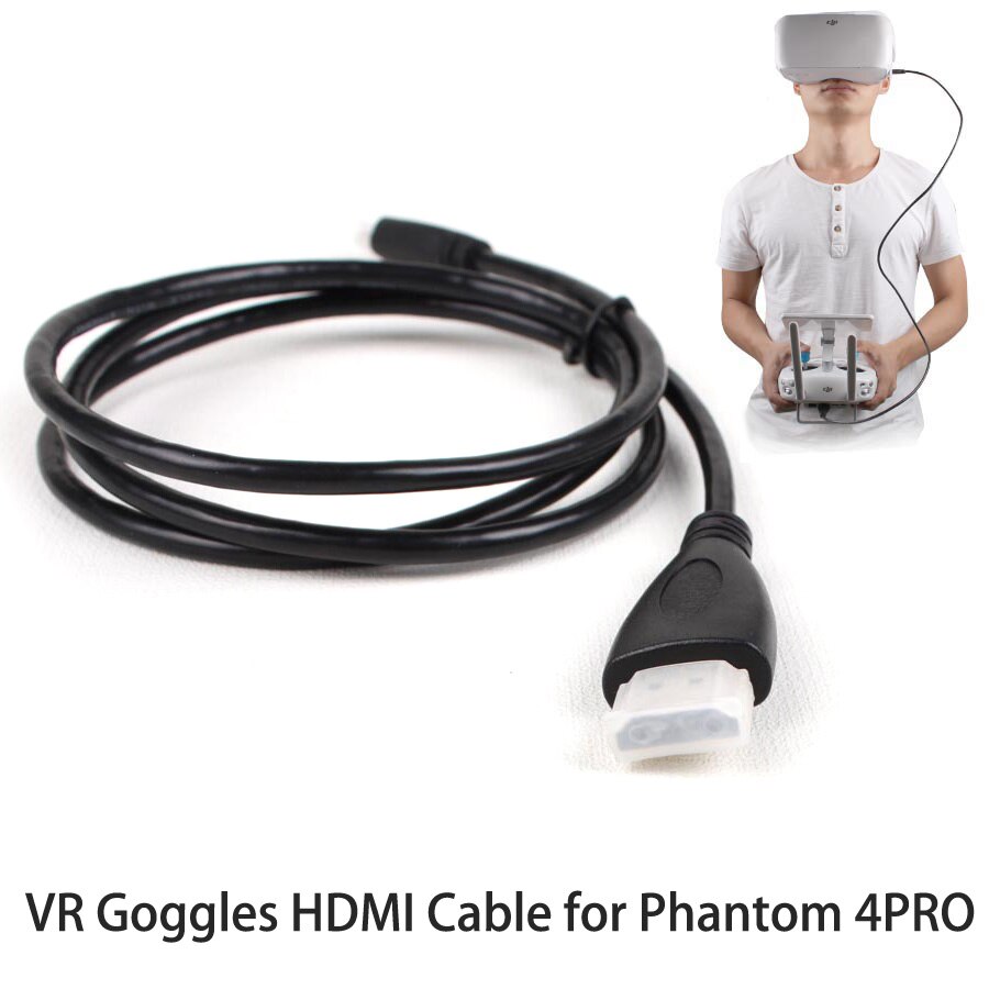 Vr briller kabel tilsluttes til fjernbetjening hdmi aux kabel til dji phantom 4 pro / 4 pro +