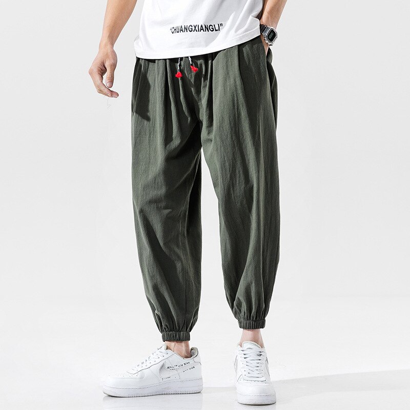 Japońskie Kimono dorywczo spodnie luźne spodnie Harajuku japonia mężczyźni tradycyjne haftowane azjatyckie ubrania w stylu Yukata Harem kostium: color 2 / XL